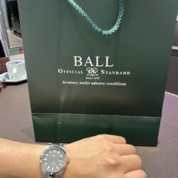 ボールウオッチのお時計をお買い上げ頂きまして、有難うございます！