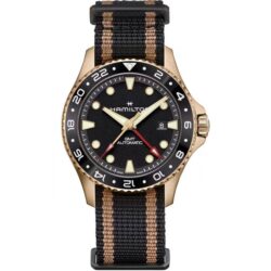 ハミルトン / カーキ ネイビー Scuba Automatic GMT 43mm Bronze H82565930