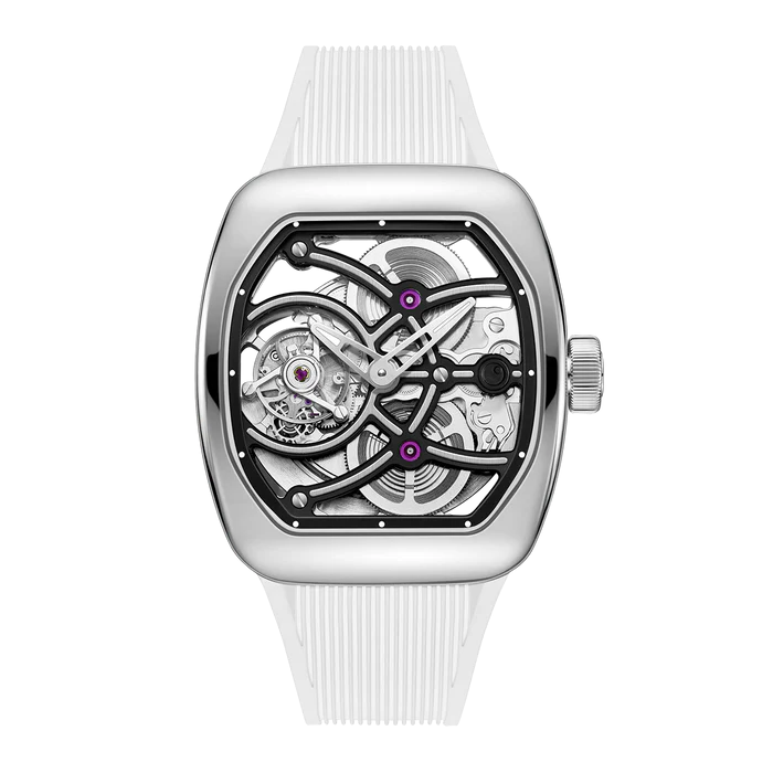 ゼロ ZEROO T9-02 UFO FULL SKELETON AUTOMATIC TOURBILLON ZT009-02PSWH