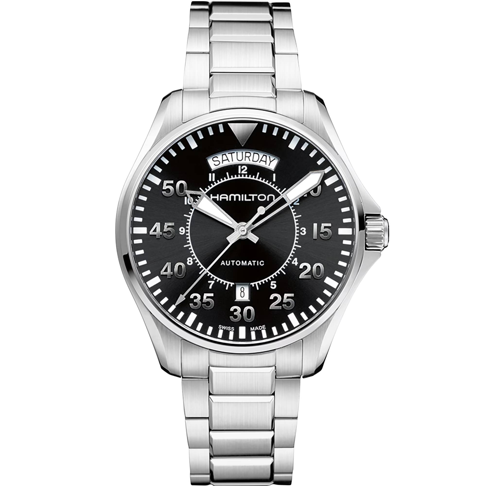 カーキ アビエーション Pilot Day Date Auto H64615135-画像1